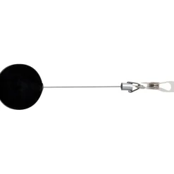Advantus Premier Retractable Heavy Duty ID Reel With Badge Clip - Plastic, Steel - Black, Silver - 12 / Box