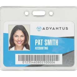 Advantus Proximity Badge Holder, Horizontal, 3