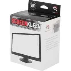 Advantus Read/Right One-Step Screen Cleaning Wipes - For Display Screen - Streak-free, Anti-static - 100 / Box
