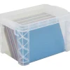 Advantus Super Stacker Storage Boxes, Holds 500 4 x 6 Cards, 7.25 x 5 x 4.75, Plastic, Clear