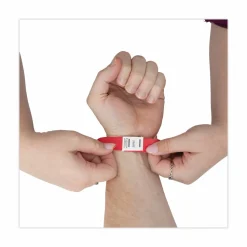 Advantus Tyvek Colored Wrist Bands, 3/4