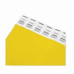 Advantus Tyvek Wristbands, AVT75444, Yellow, Tyvek, Pack Of 100