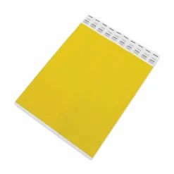 Advantus Tyvek Wristbands, AVT75444, Yellow, Tyvek, Pack Of 100