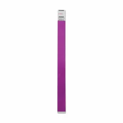 Advantus Tyvek Wristbands, AVT75440, 3/4"W x 10"L, Rectangle, Purple, Tyvek, Pack Of 100