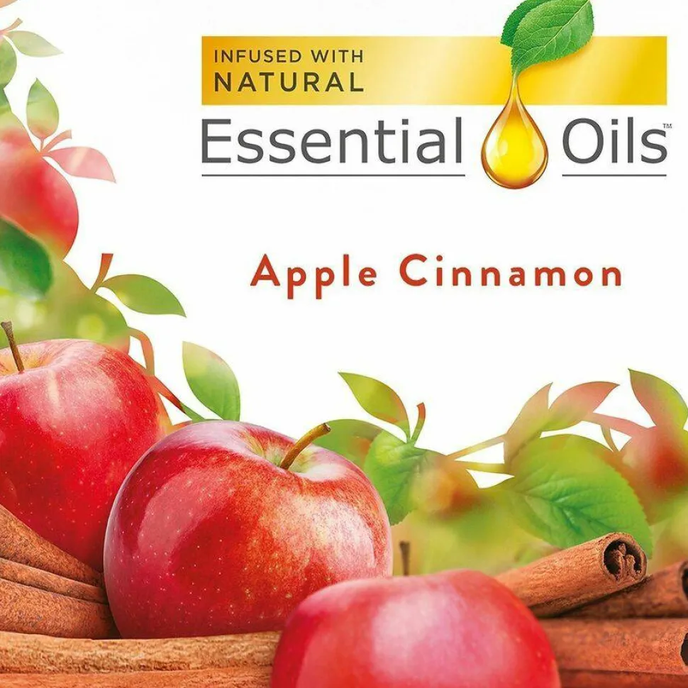 Air Wick Essential Oils Scented Oil Warmer Refill, 0.67 Oz, Apple Cinnamon Medley, Pack Of 2