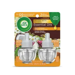 Air Wick Life Scents Scented Oil Warmer Refills, 0.67 Oz, Paradise Retreat, 2 Refills Per Pack, Carton Of 6 Packs