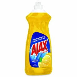 Ajax Dish Detergent, Lemon Scent, 28 oz Bottle, 9/Carton