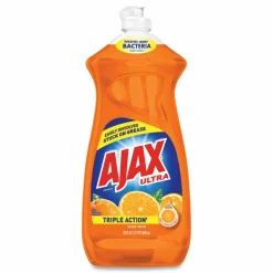 Ajax Dish Detergent, Liquid, Orange Scent, 28 oz Bottle, 9/Carton