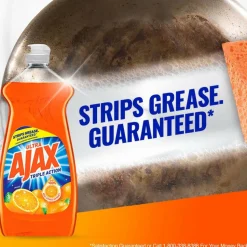 Ajax Triple-Action Dishwashing Liquid, 52 Oz Bottle, Orange