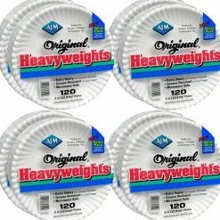 AJM Packaging Corporation Original Heavyweights Paper Plates, 9