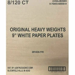 AJM Packaging Corporation Original Heavyweights Paper Plates, 9