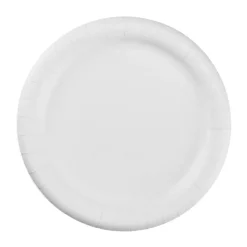 AJM Premium Coated Round Paper Plates, 9