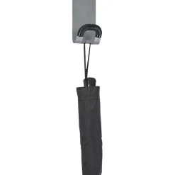 Alba Magnetic Coat Peg, ABS/Magnet/Steel, Black/Silver, Supports 11 lbs