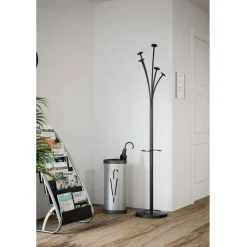 ALBA Tree-Hook Coat Stand With Umbrella Holder, 73 5/8