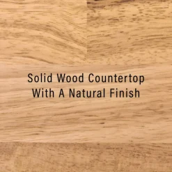 Alexandria Wood Top Full Size Kitchen Island/Cart