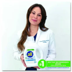 all Free Clear HE Laundry Detergent, 24 Loads, Unscented, 30 oz Bottle, 6/Carton