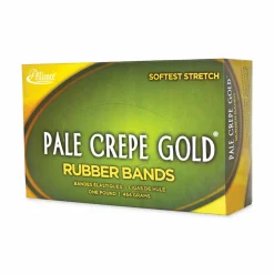 Alliance Rubber Pale Crepe Gold Rubber Bands, #64, 3 1/2