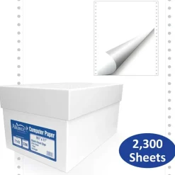 Alliance 1-Part Computer Paper, Z-Fold, 9-1/2