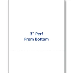 Alliance Pre-Perforated Cut Sheets, 8-1/2" x 11", 20 Lb, White, 500 Sheets Per Ream, Case Of 5 Reams