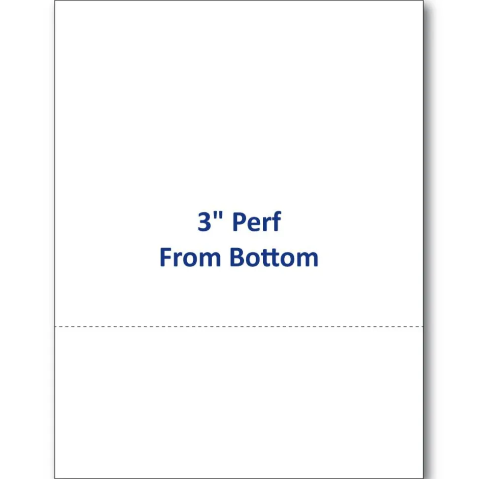 Alliance Pre-Perforated Cut Sheets, 8-1/2" x 11", 20 Lb, White, 500 Sheets Per Ream, Case Of 5 Reams