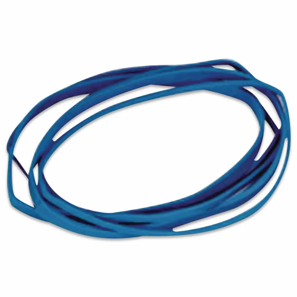Alliance Rubber Bands With Antimicrobial Protection, #64, 3 1/2" x 1/4", Cyan Blue, 40 Per Pack