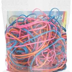 Alliance Rubber Brites File Bands, Assorted, Bag Of 50