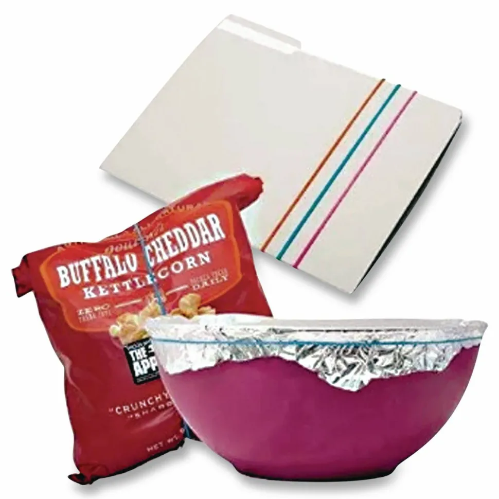 Alliance Rubber Brites File Bands, Assorted, Bag Of 50