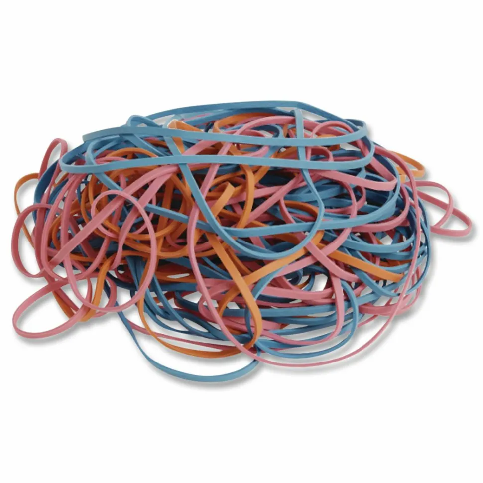 Alliance Rubber Brites File Bands, Assorted, Bag Of 50