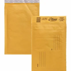 Alliance Rubber Kraft Bubble Mailers - Bubble - #0 - 6" Width x 10" Length - Peel & Seal - Kraft - Paper - 25 / Carton