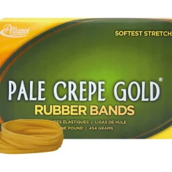 Alliance Rubber Pale Crepe Gold Rubber Bands, #32, 3