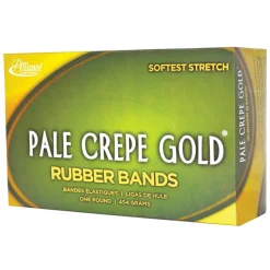 Alliance Rubber Pale Crepe Gold Rubber Bands , #18, 3