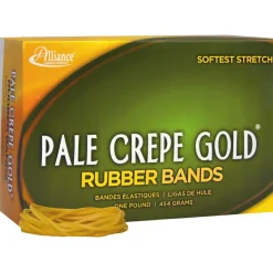 Alliance Rubber Pale Crepe Gold Rubber Bands , #18, 3