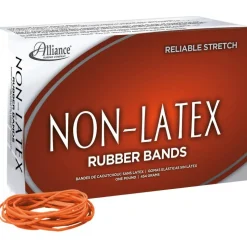 Alliance Rubber Sterling Rubber Bands, No. 19, 1 lb, Orange, Box Of 1,750