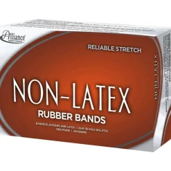 Alliance Rubber Sterling Rubber Bands, No. 19, 1 lb, Orange, Box Of 1,750