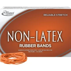 Alliance Rubber Sterling Rubber Bands, No. 19, 1 lb, Orange, Box Of 1,750