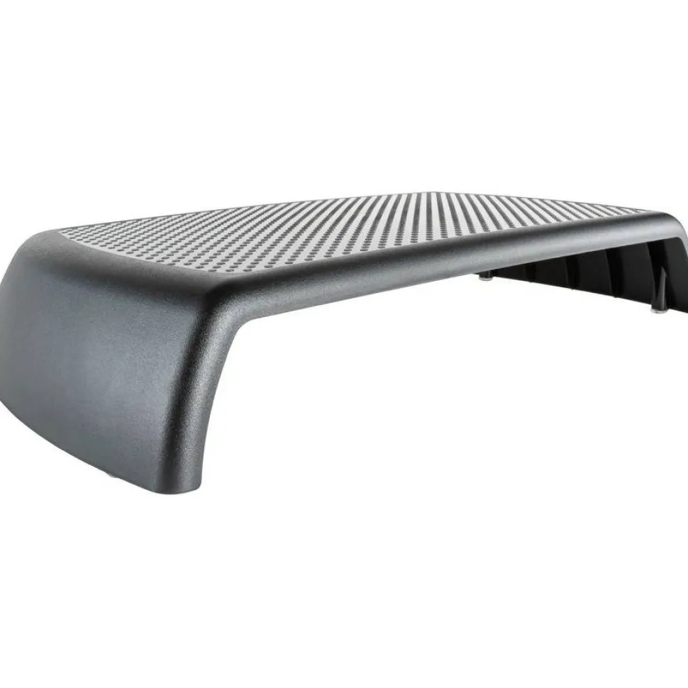Allsop Ergo Riser Monitor Stand, 16" x 9" x 2.75", Black, Supports 30 lbs