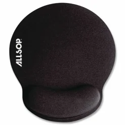 Allsop Memory Foam Mouse Pad, 0.25"H x 9.75"W x 11.5"D, Black