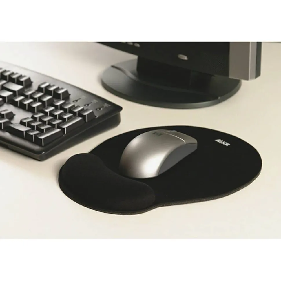 Allsop Memory Foam Mouse Pad, 0.25"H x 9.75"W x 11.5"D, Black