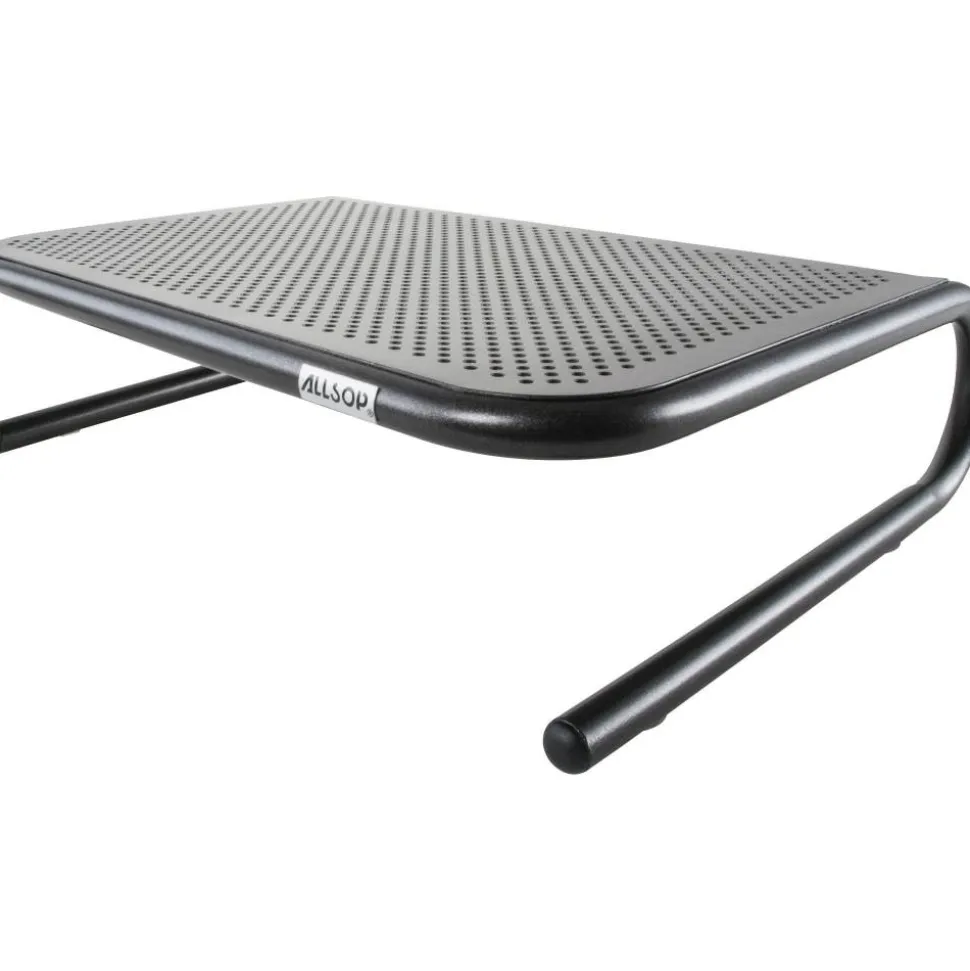 Allsop Monitor/Printer Stand, Jr Model, Pearl Black