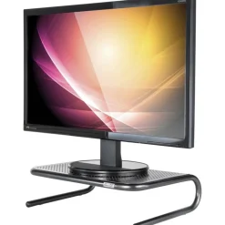 Allsop Monitor/Printer Stand, Jr Model, Pearl Black