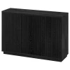 Alston 48" Wide Rectangular Buffet Table in Black Grain