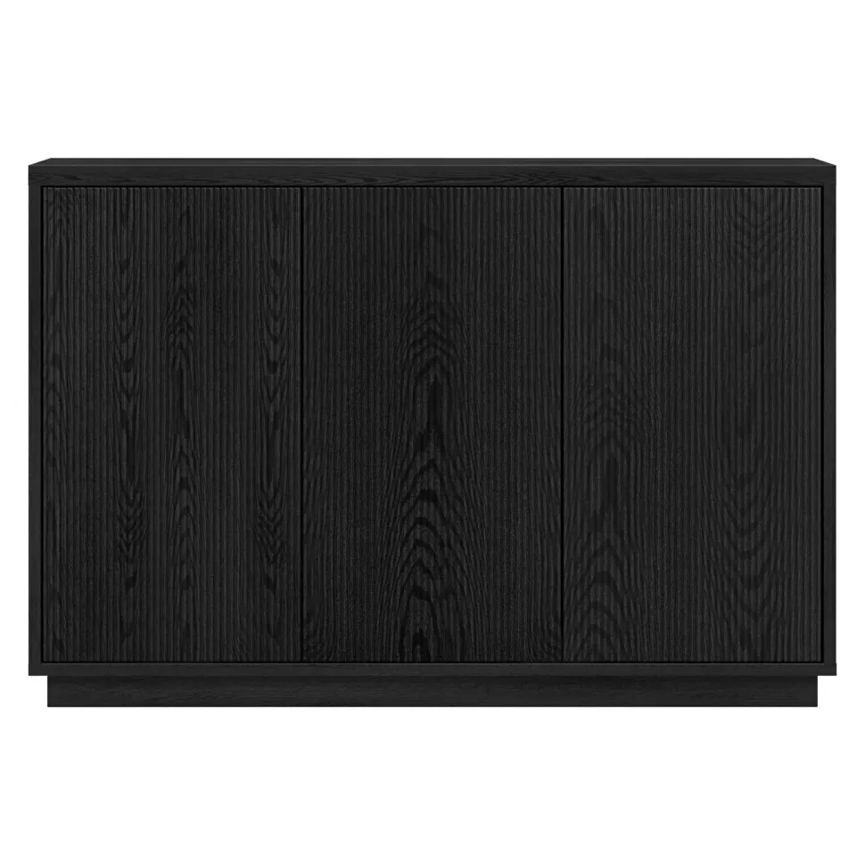 Alston 48" Wide Rectangular Buffet Table in Black Grain