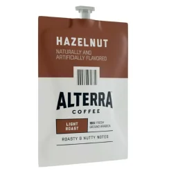 Alterra Roasters Hazelnut Coffee Freshpacks, Medium Roast, Each Pack Makes 1 Cup, 100 Packs/Carton