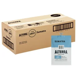 Alterra Roasters Sumatra Coffee Freshpacks, Dark Roast, Each Pack Makes 1 Cup, 100 Packs/Carton