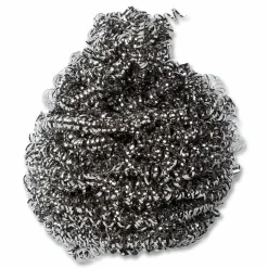 AmerCareRoyal Stainless Steel Sponge, Polybagged, 1.50 oz, Gray, 12/Pack, 12/Packs/Carton