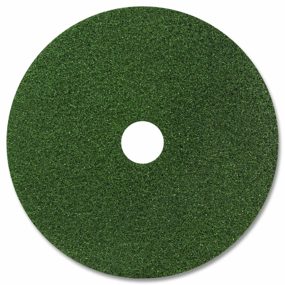 Americo Black Diamond 3000 Grit Diamond Pad, 14" Diameter, Black/Green, 2/Carton
