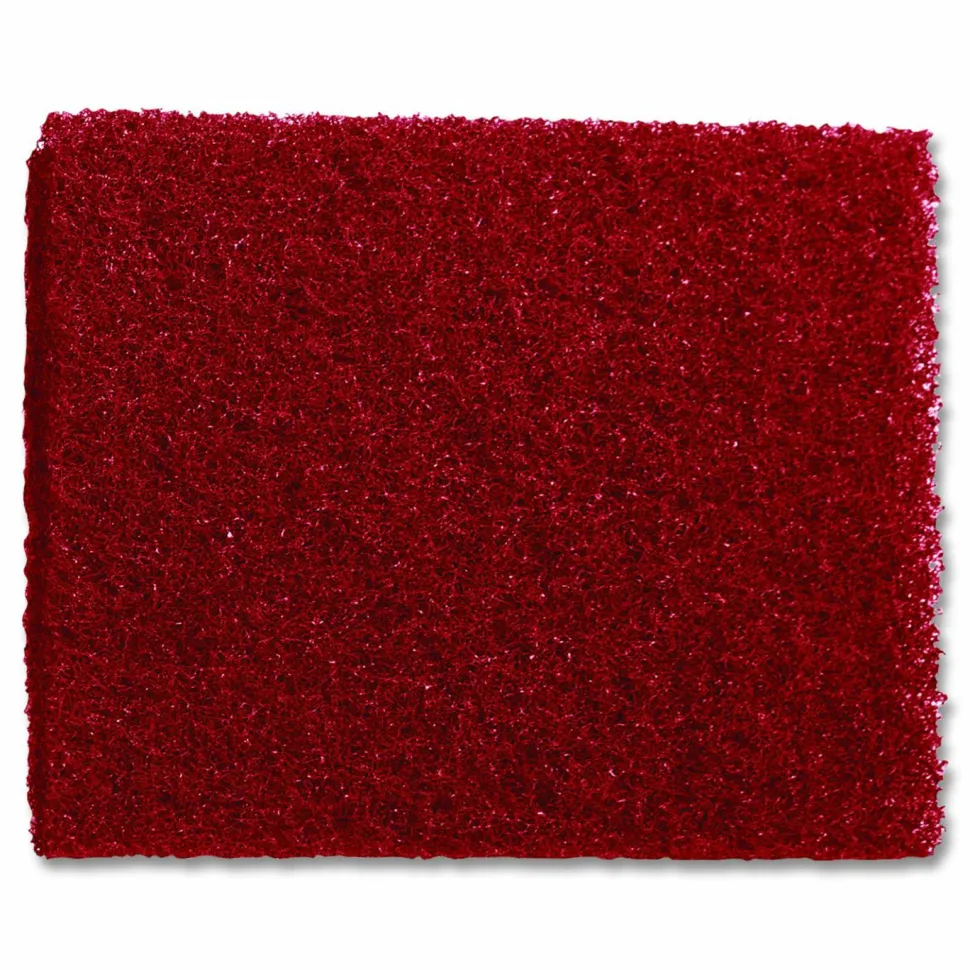 Americo Buffing Pads, 28 x 14, Red, 5/Carton