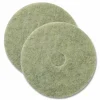 Americo Porko Plus Burnishing Pads, 27" Diameter, Brown, 2/Carton