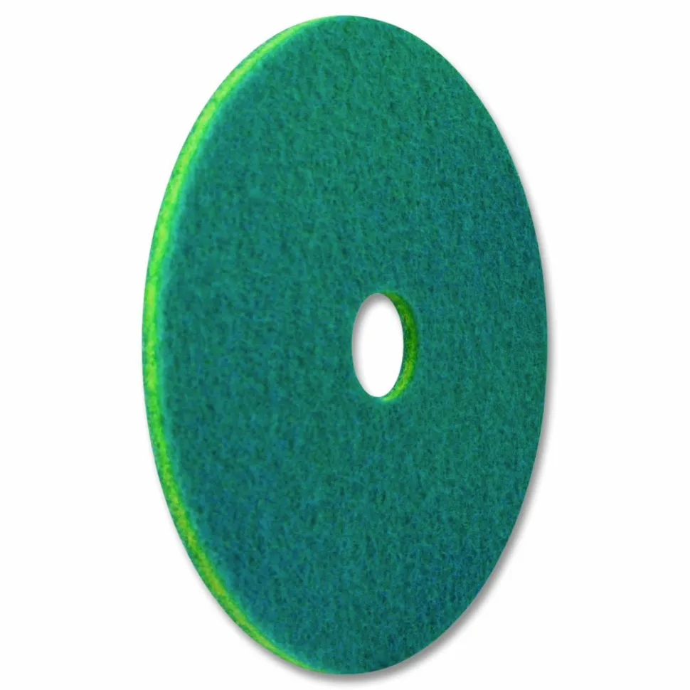 Americo SmartScrub Floor Pad, 20" Diameter, Blue/Yellow, 5/Carton