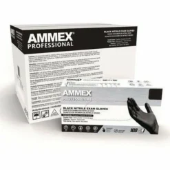 AMMEX Professional Black Nitrile Powder Free Exam X-Large Gloves